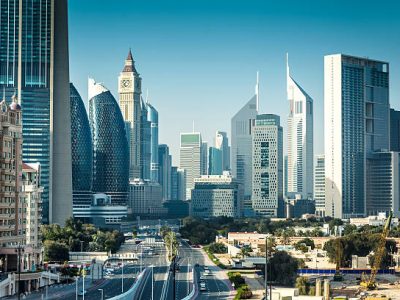 Tall buildings in Dubai, United Arab Emirates Tall buildings in Dubai, United Arab Emirates